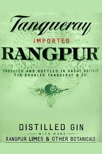 Tanqueray Rangpur Gin Etikett