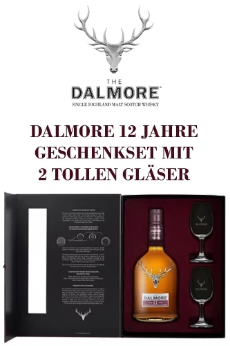 Dalmore 12 Jahre Geschenkset mit Gläser