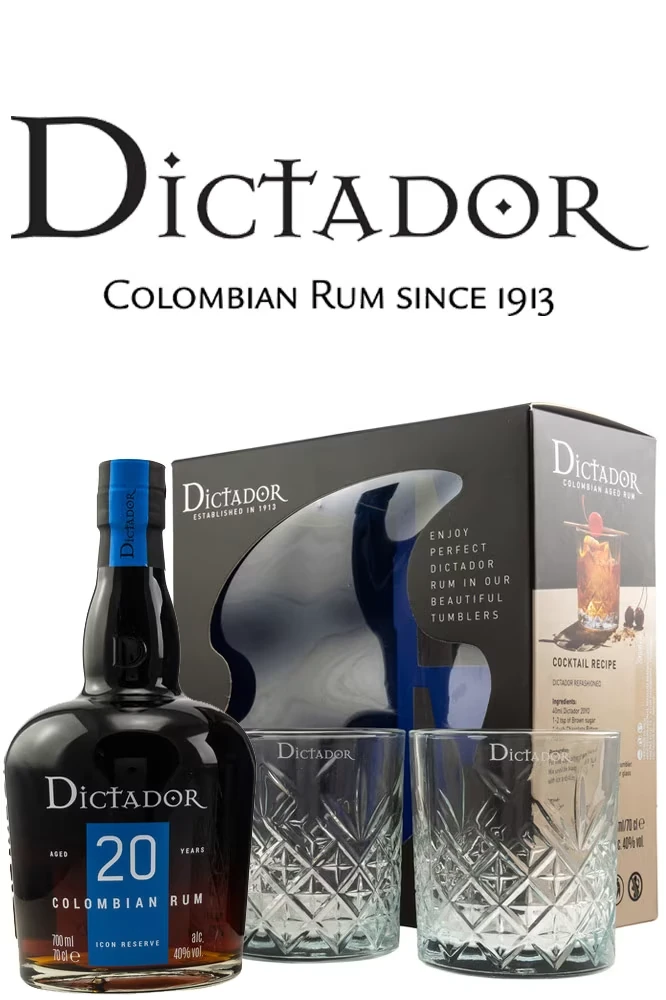 Dictador 20 Jahre Rum Geschenkset
