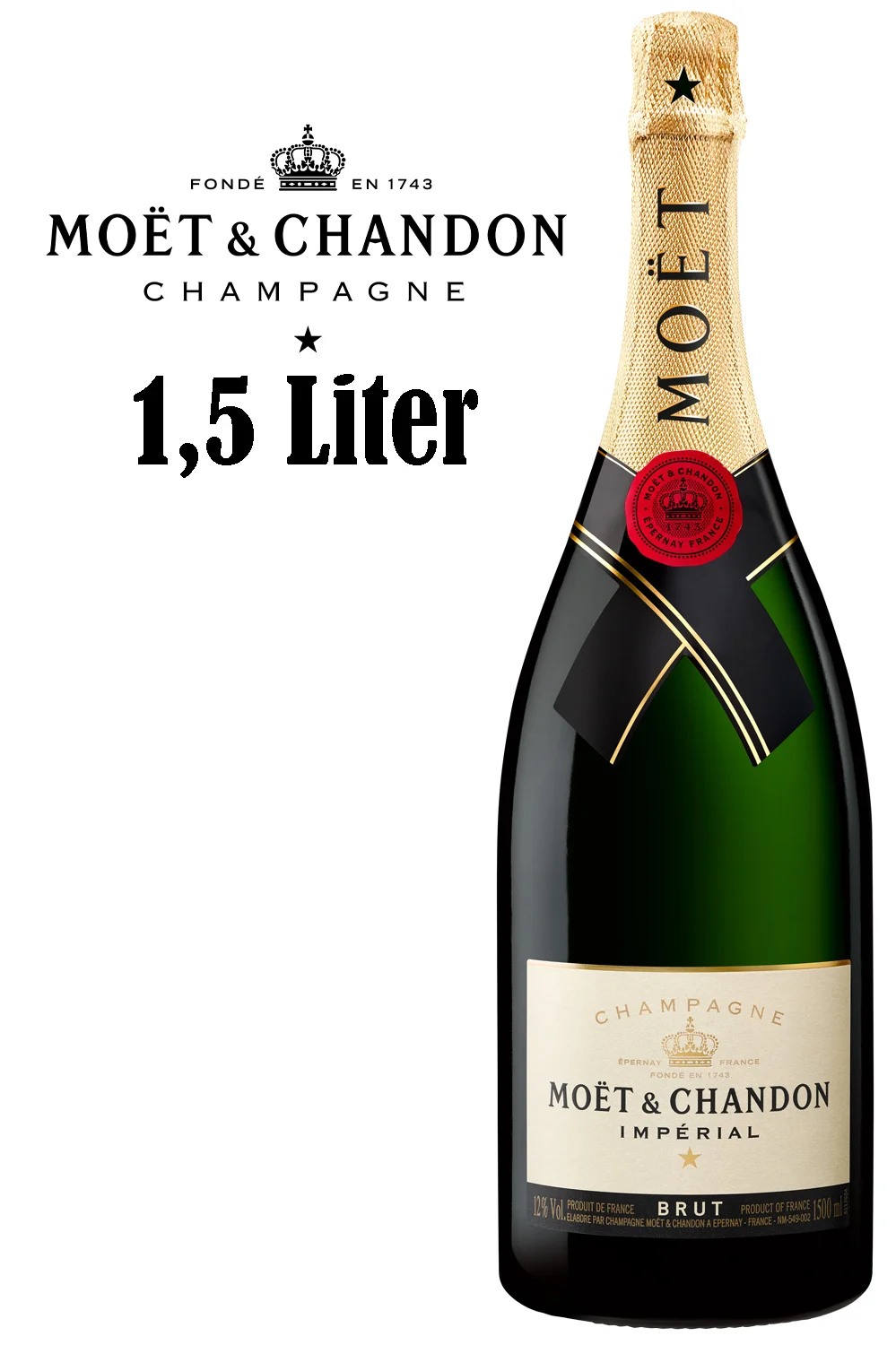 Moët & Chandon Brut Imperial - 1,5 Liter Magnum Champagner