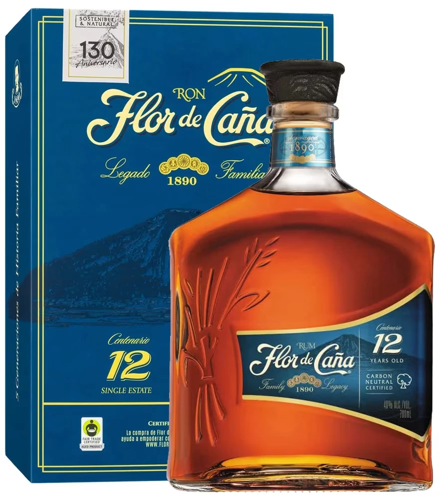 Flor de Cane 12 Centenario Rum - 0,7 Liter