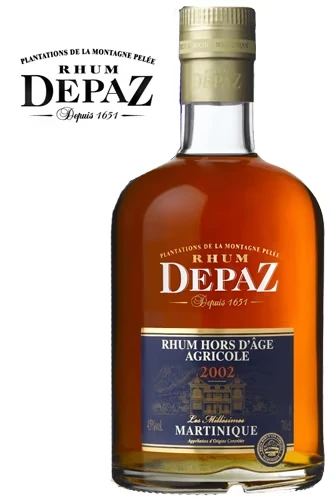 DEPAZ  Millesimes 2002 Rhum Flasche