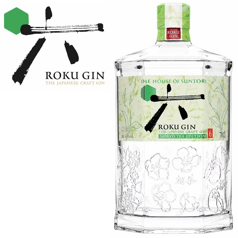 Roku Noryo Tea Gin aus Japan - 43% Vol. / 0,7 Liter