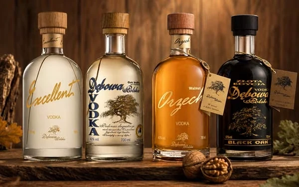 Dębowa Polska Vodka Standardsorten aus Polen