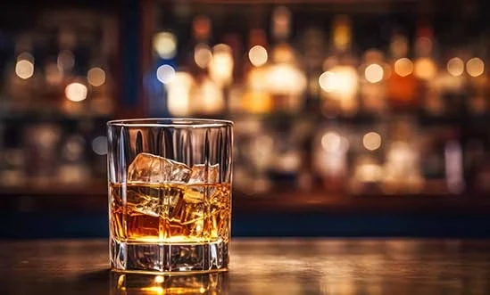 Whiskey Amerika Whiskey aus Amerika auf Bartresen