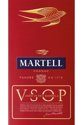 Martell VSOP Red Barrel Cognac - Etikett