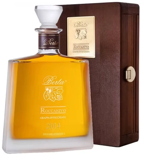 Berta Roccanivo - 2014 Grappa in Holzbox