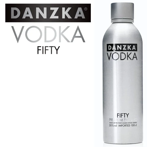 DANZKA Fifty Black Vodka – 50% Vol. / 1 Liter