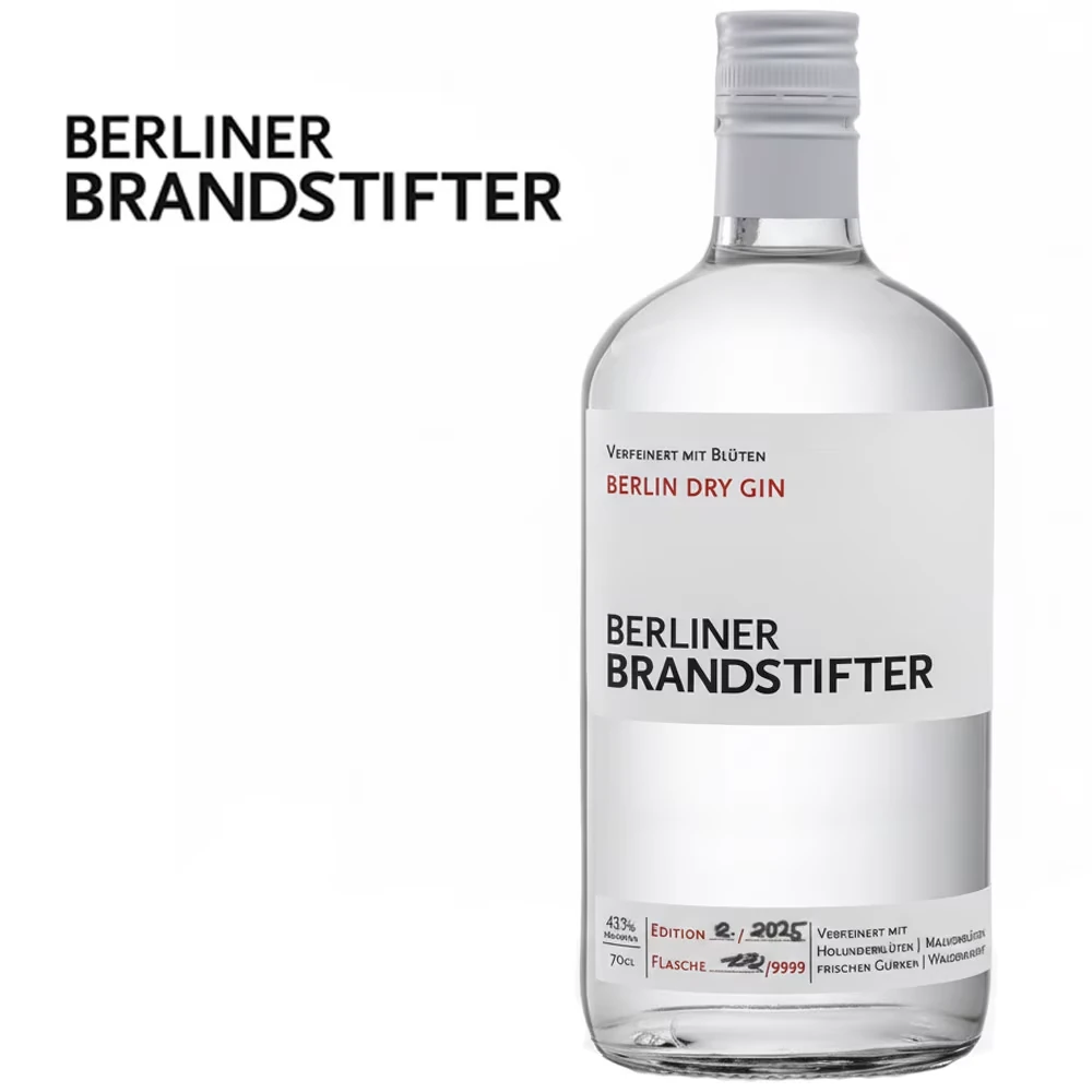 Berliner Brandstifter Dry Gin, Alkohol, Getränk, Gin, Schnaps, Alkohol, Getränk, Gin, Schnaps