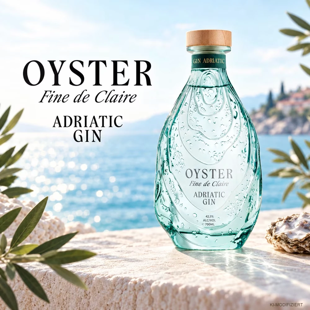 Oyster Fine de Claire Adriatic Gin – 42,5 % Vol. / 0,7 Liter