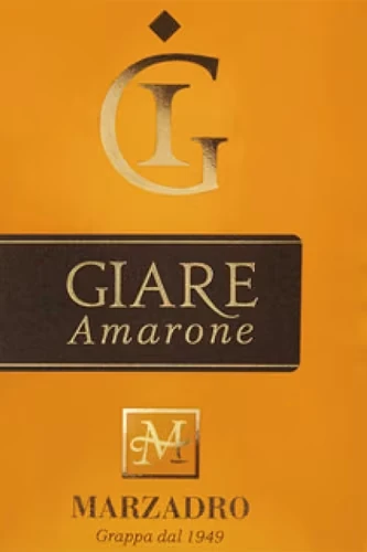 Marzadro Le Giare Amarone Grappa Etikett