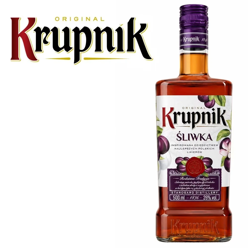 Krupnik Sliwka - Pflaumen Likör - 26% Vol. / 0,5 Liter