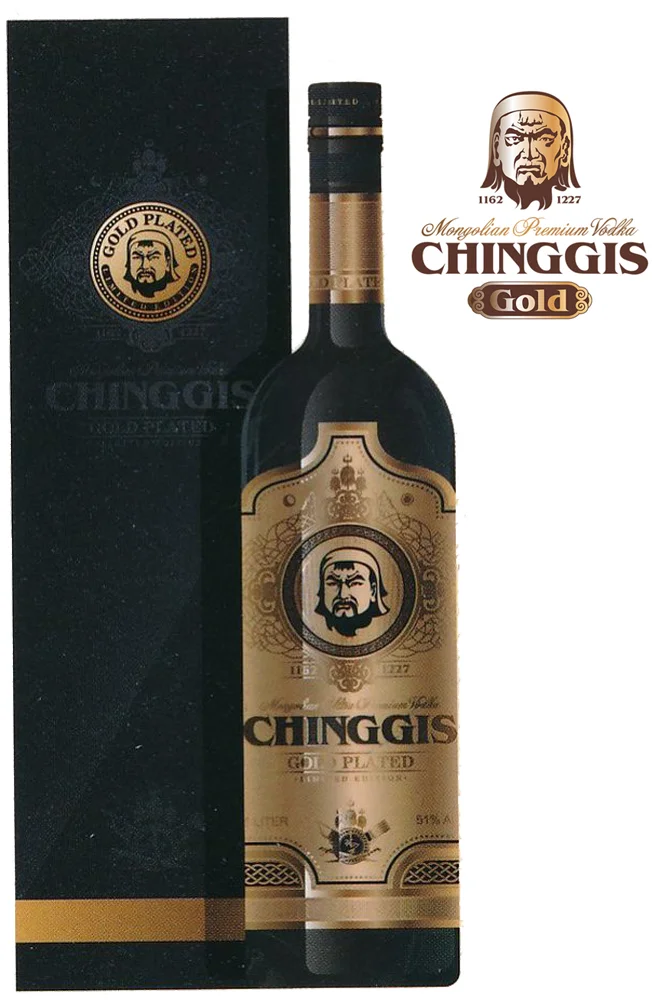 Chinggis Gold Plated Vodka - Limited Edition