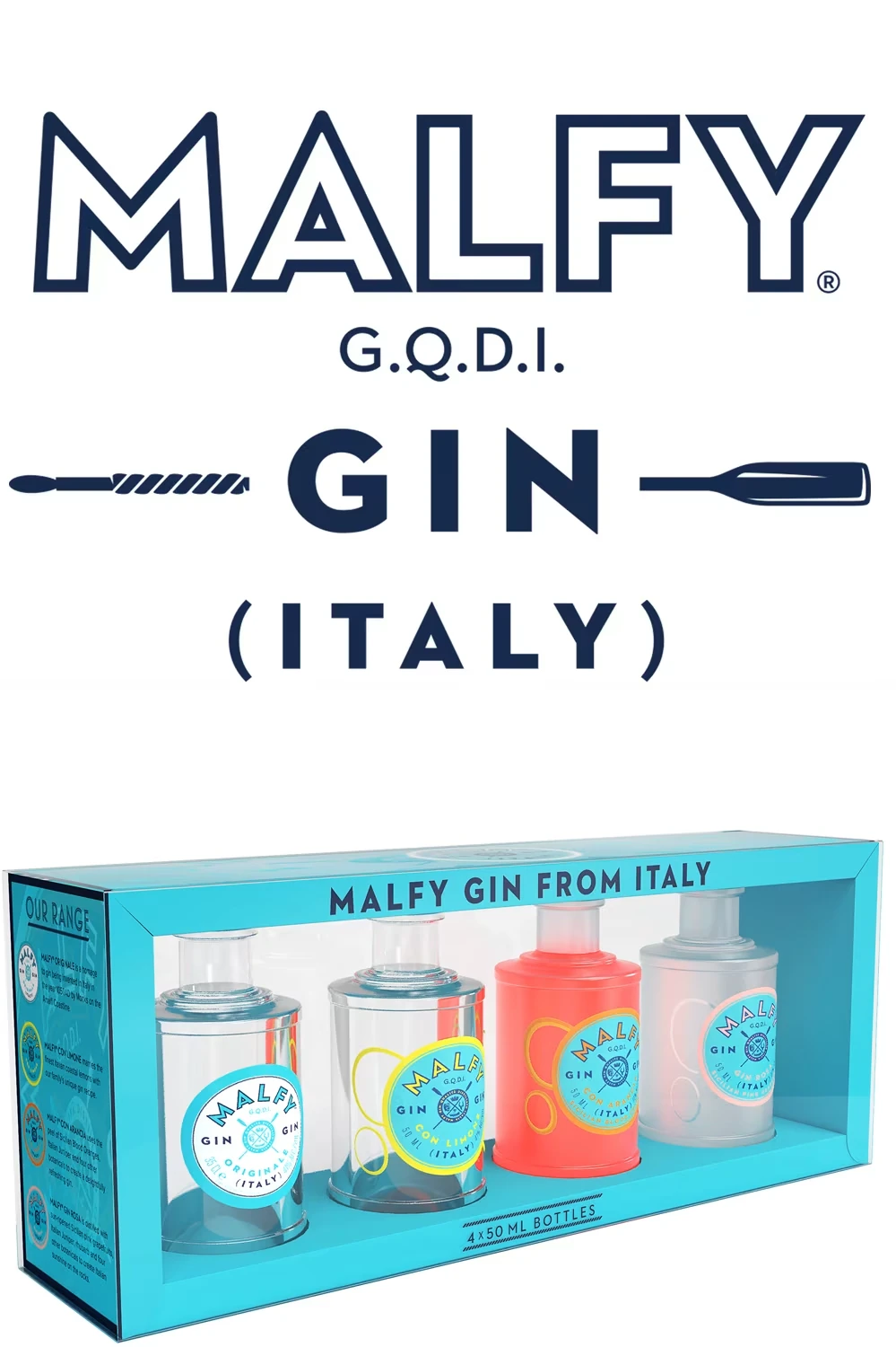 Malfy Gin Miniatur Set - 4 x 50 ml