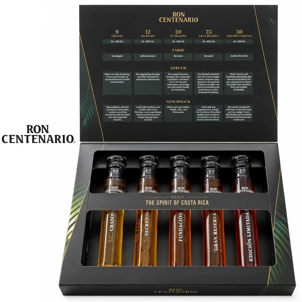 Ron Centenario Rum - Tasting Set - 5 x 50 ml