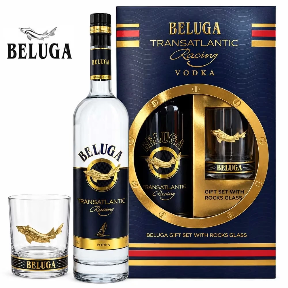 Beluga Transatlantic Vodka - Geschenkset