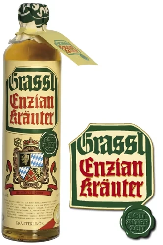 Enzian Kräuter Likör Grassl
