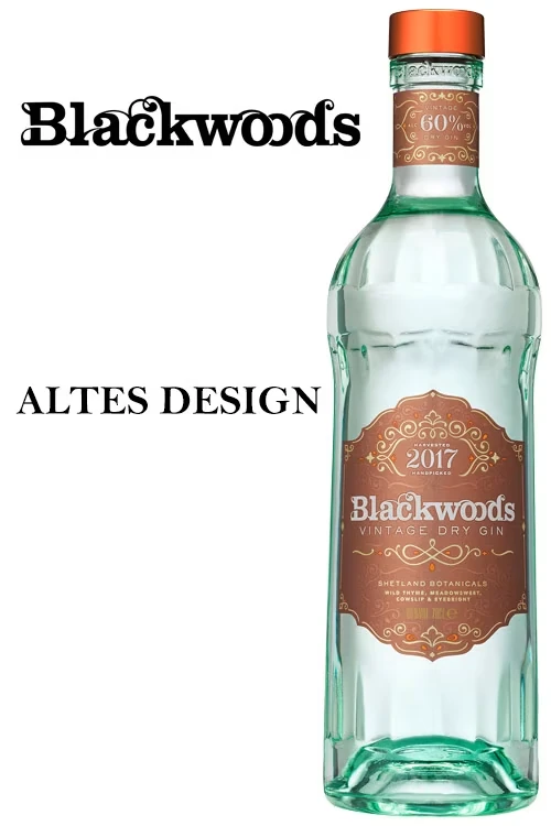 Blackwood Vintage Dry Gin 60% - Altes Design