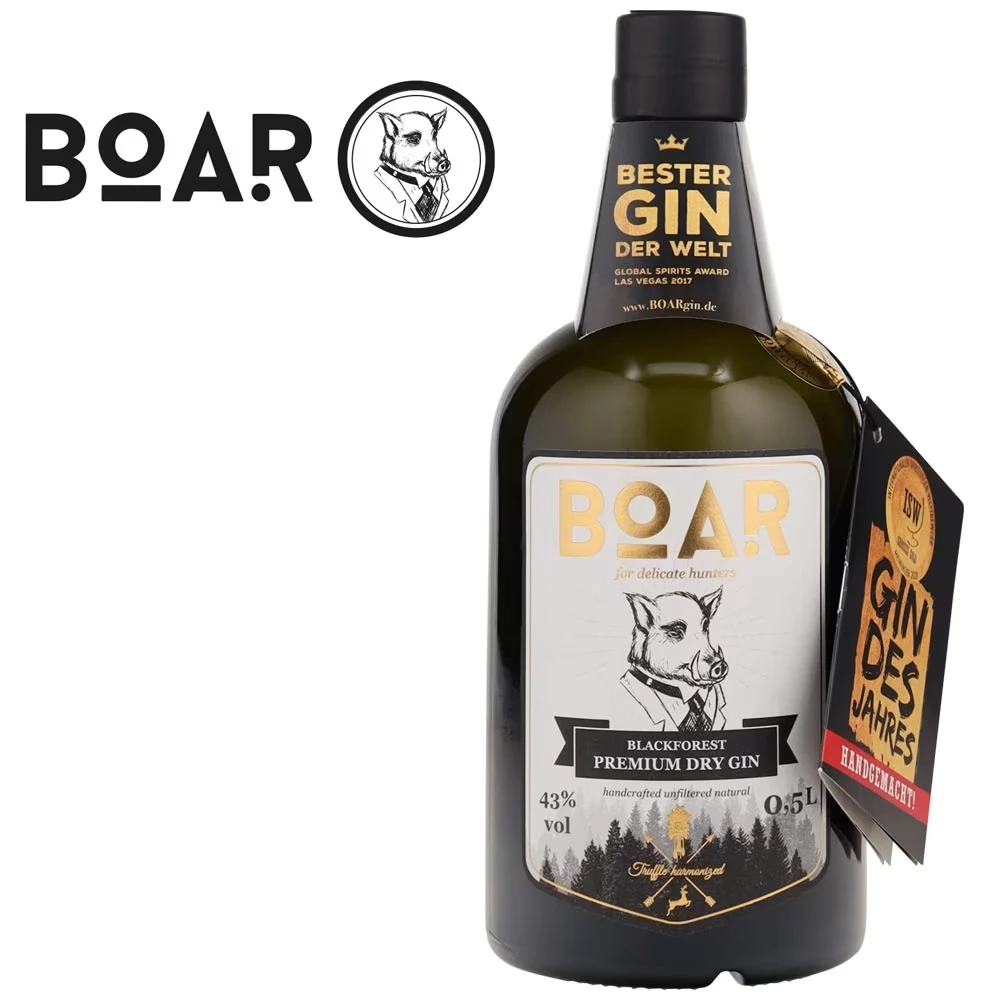 Boar Schwarzwald Dry Gin - 43% Vol. / 0,5 Liter