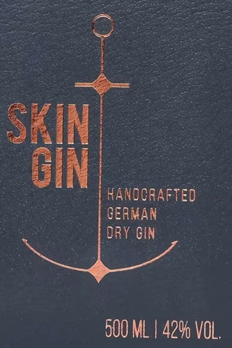 SKIN Gin - Anthrazit Etikett