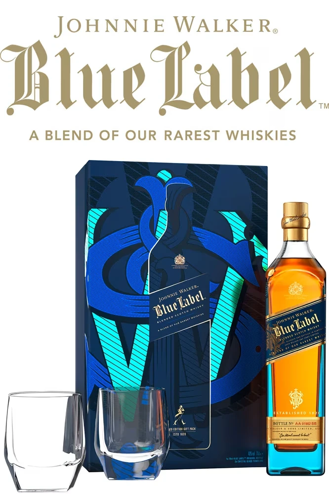 Johnnie Walker Blue Label Whisky Geschenkset