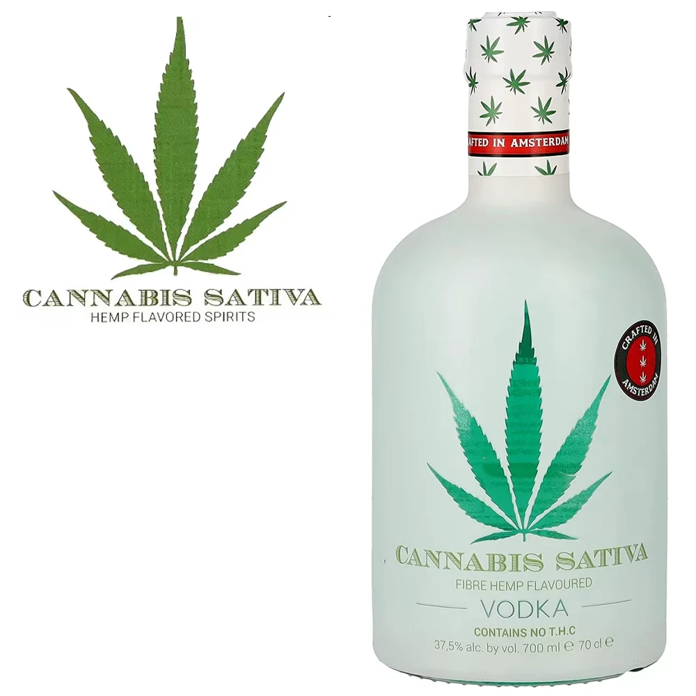 Cannabis Sativa Vodka Flasche