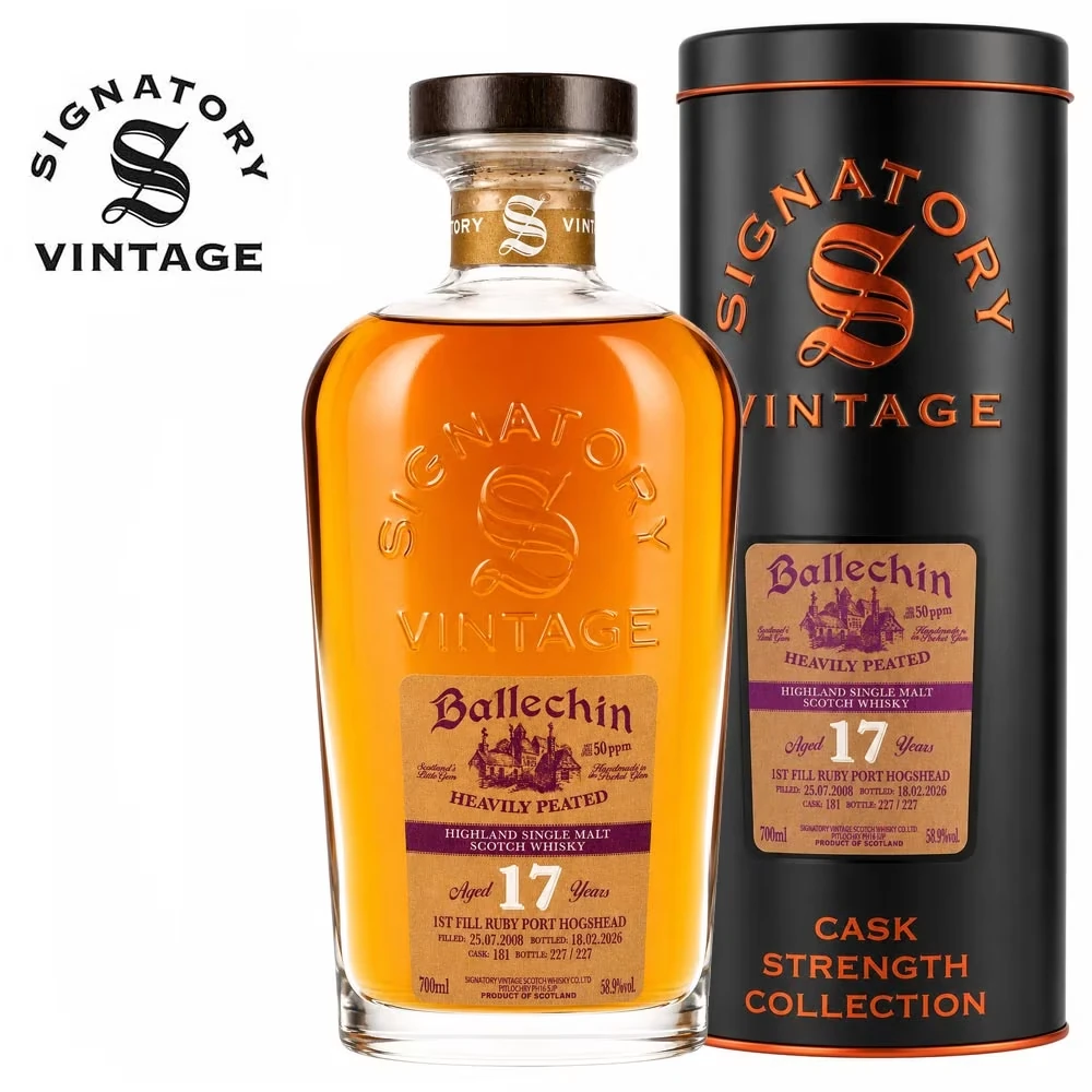 Ballechin 2008 - 17 Jahre Signatory - Ruby Port Cask