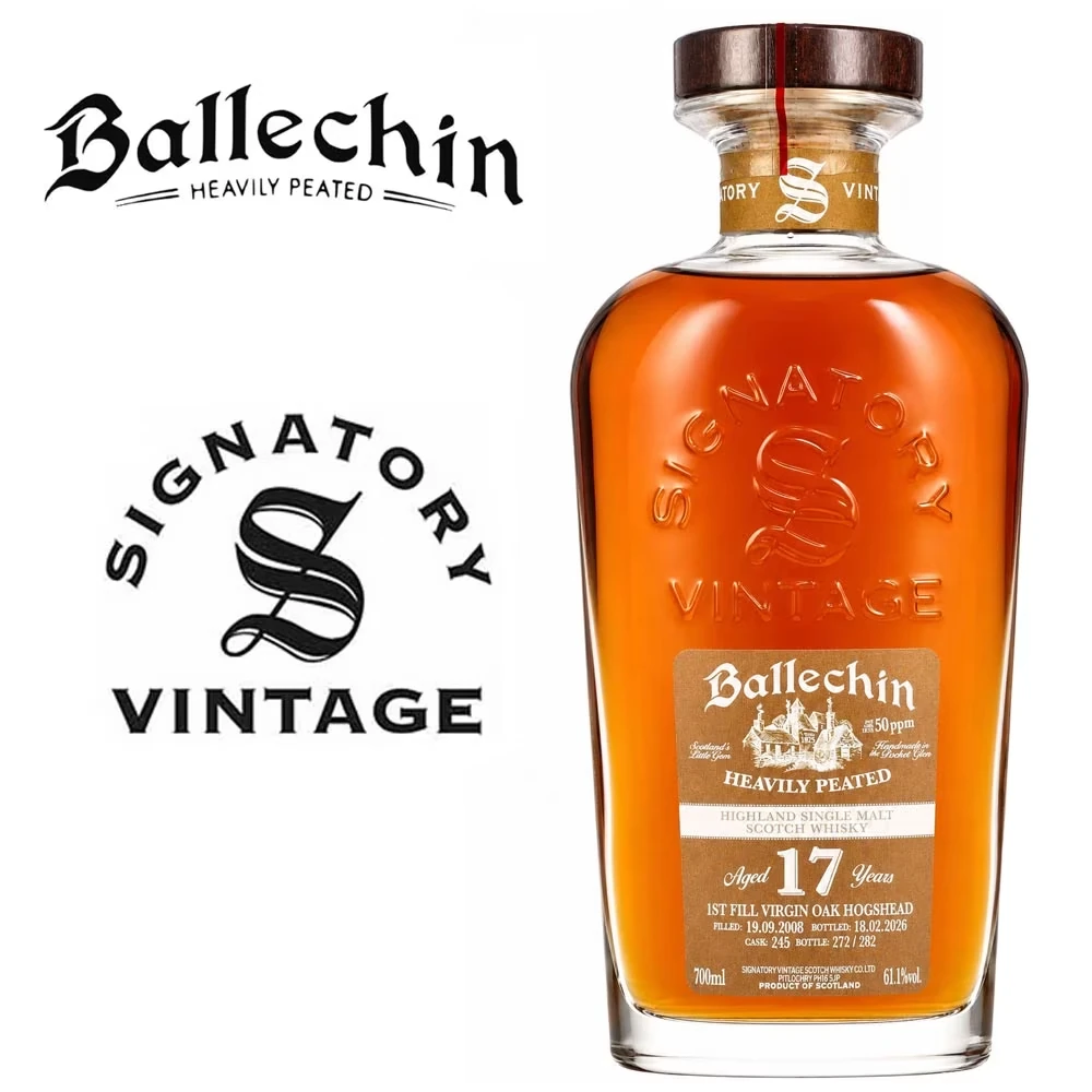Ballechin 2008 - Signatory 17 Jahre - 1st Fill Virgin Oak