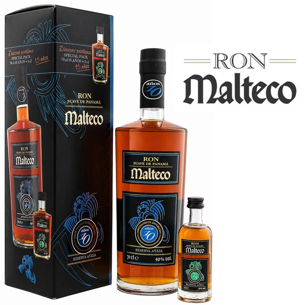 Malteco Rum 10 Jahre & Miniatur 15 Jahre