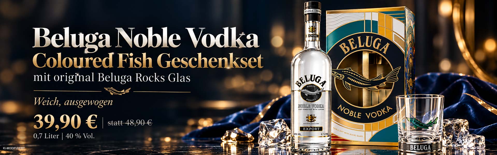 Beluga Noble Vodka & Glas