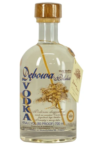 Debowa Halbmond Vodka mit 2 Gläser