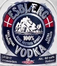 Esbjaerg Vodka - 40% Vol. / 1 Liter