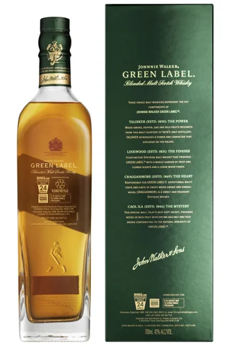 Johnnie Walker Green Label 15 Jahre Rückseite