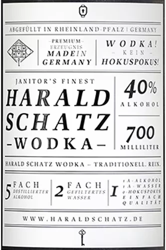 Harald Schatz Vodka aus Deutschland