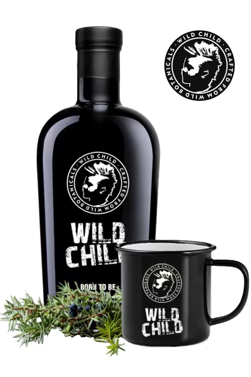 Wild Child Dry Gin & Metallbecher
