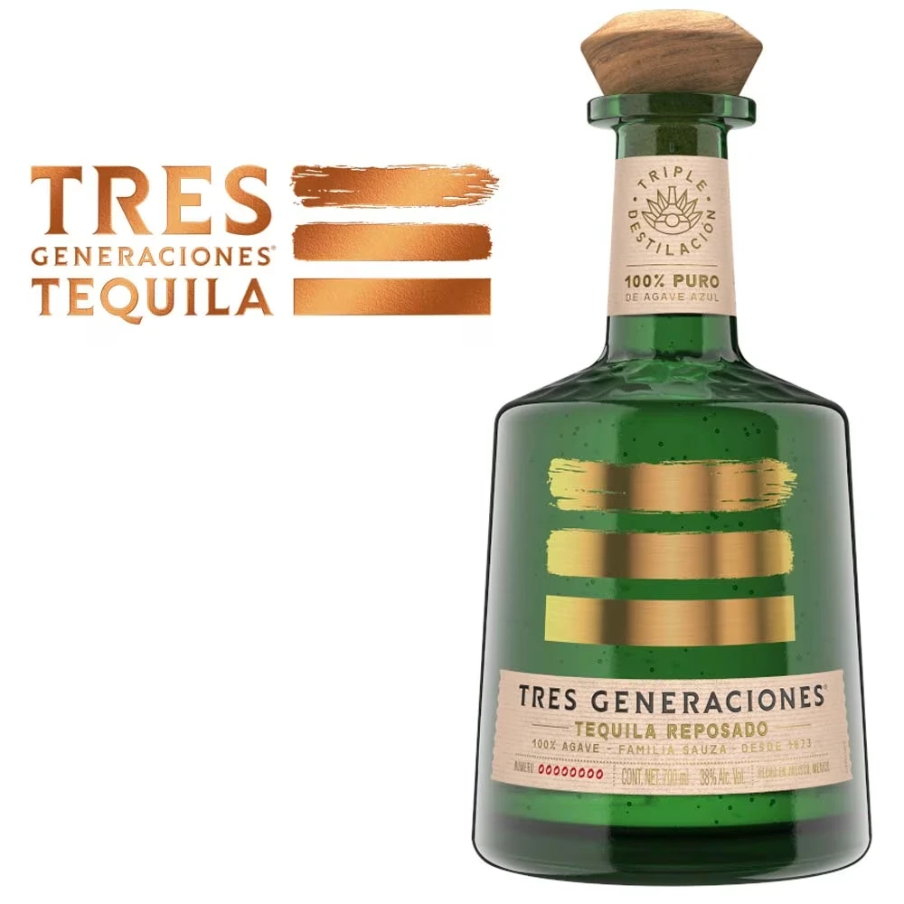Tres Generaciones Tequila Reposado - 38% Vol. / 0,7 Liter