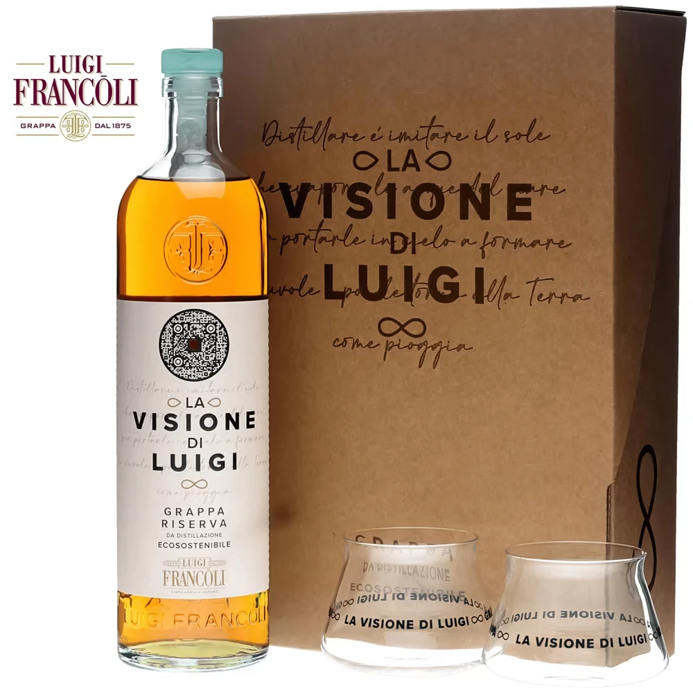 Luigi Francoli La Vision Grappa Geschenkset