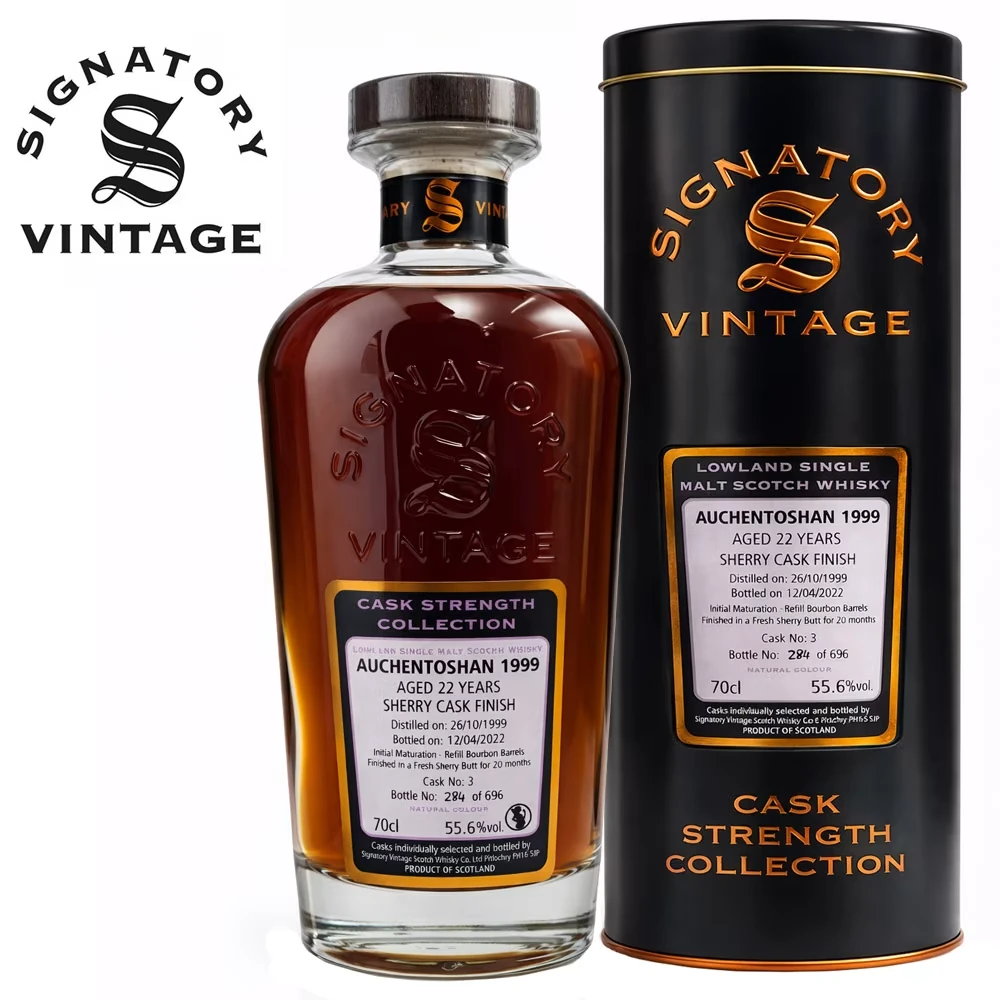 Whisky, Single Malt, Cask Strength, Sherry Finish, Auchentoshan 1999