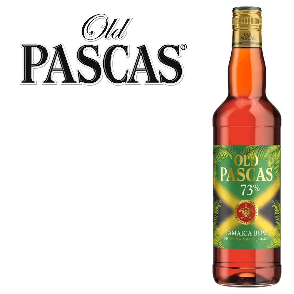 Old Pascas 73% Jamaica Dark Rum - 1 Liter