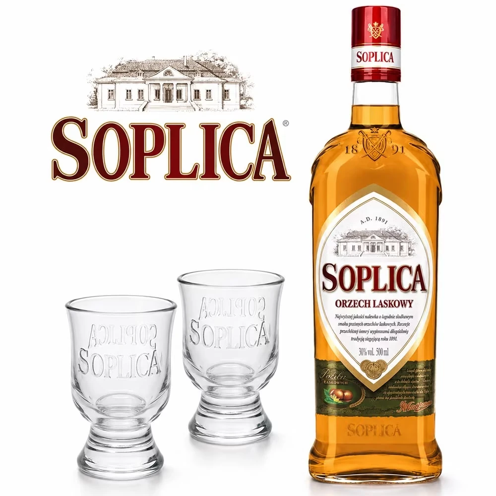 Soplica Haselnuss - Orzech & 2 original Gläser
