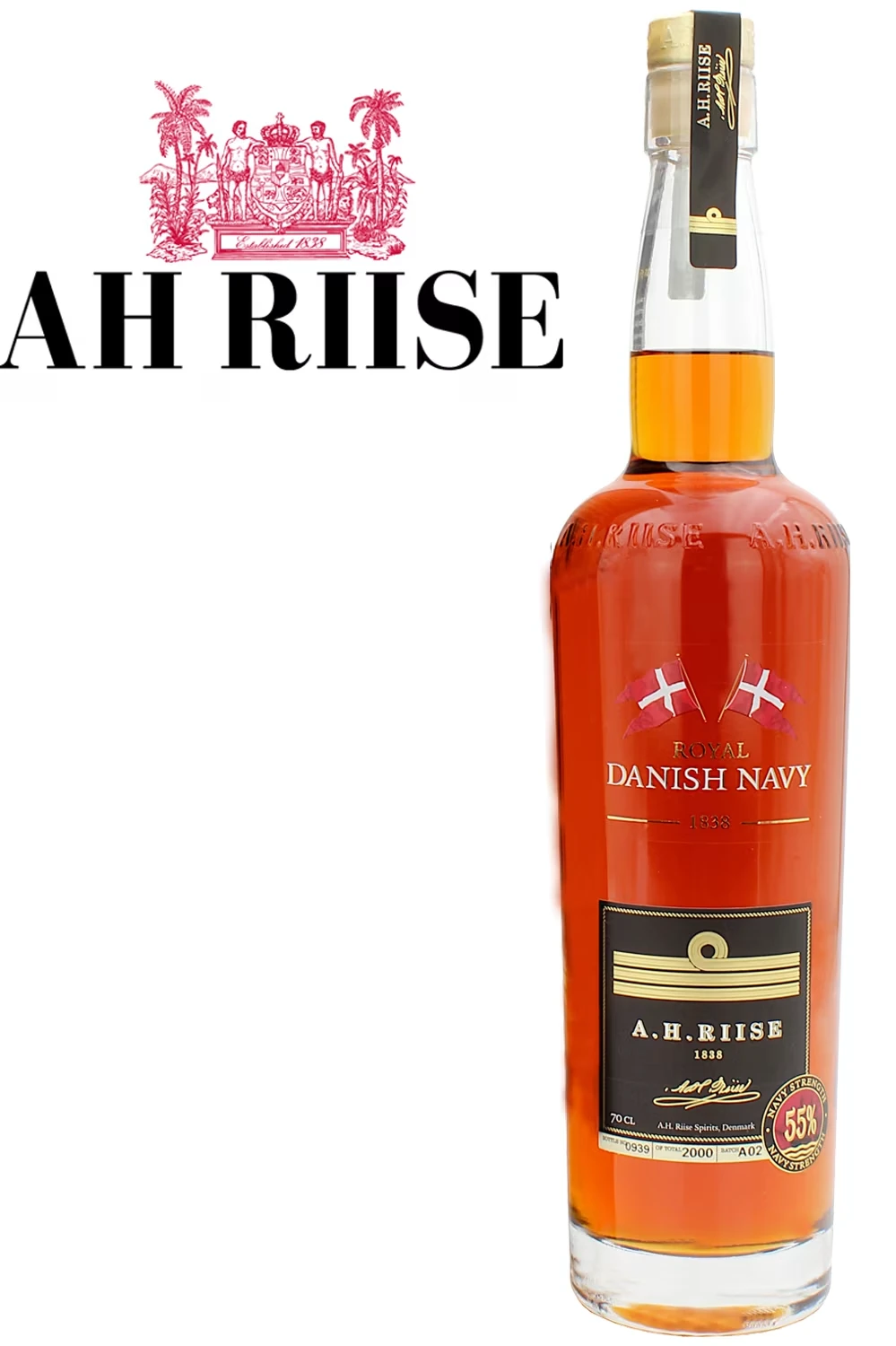 A.H. Riise Royal Danish Navy Strength Rum