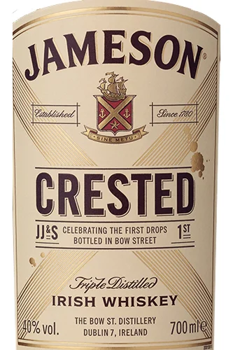 Jameson Crested Irish Whiskey - Etikett