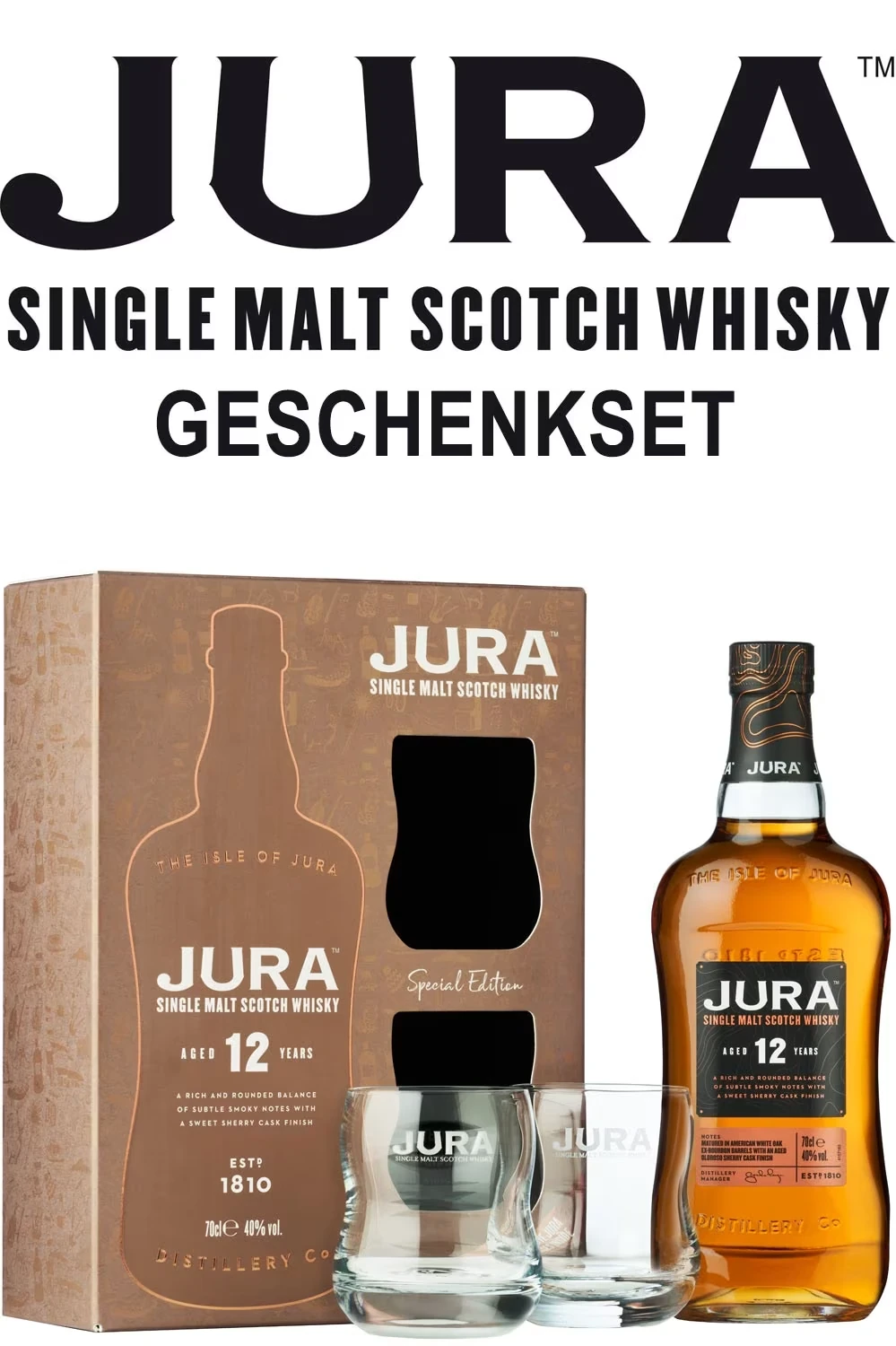 Isle of Jura 12 Jahre Geschenkset