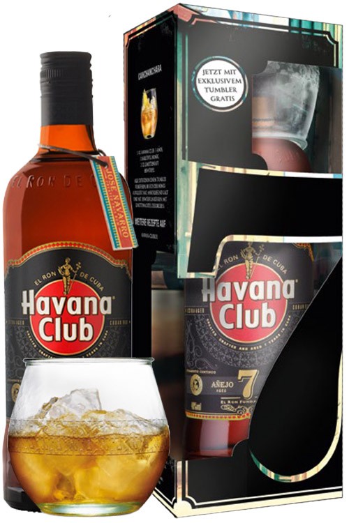 Havana Club 7 Jahre Rum mit Tumbler