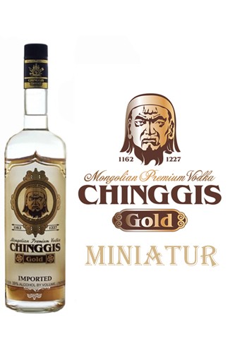 Chinggis Gold Vodka - Miniatur