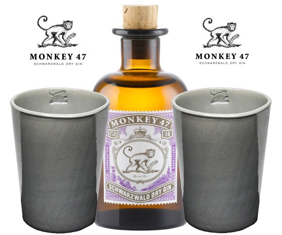 Monkey 47 Gin & 2 Tonbecher