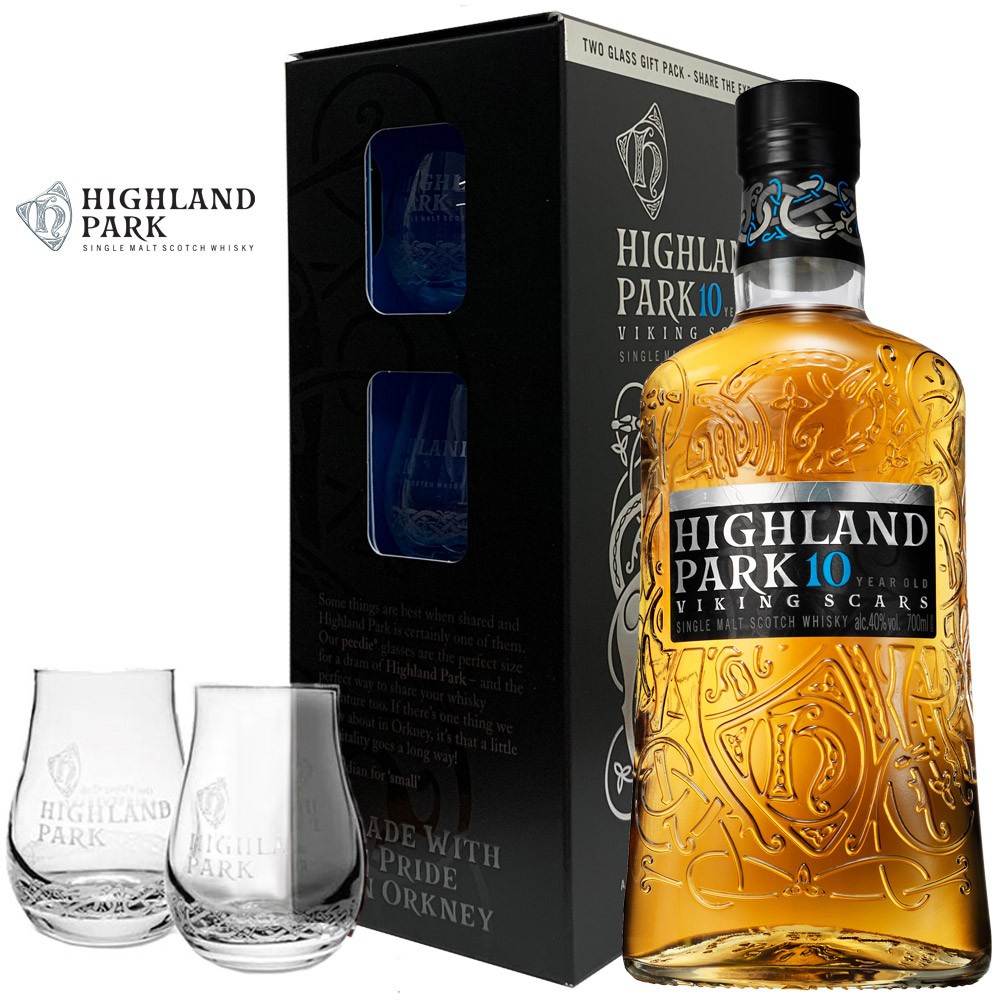 Highland Park 10 Jahre Glas Set