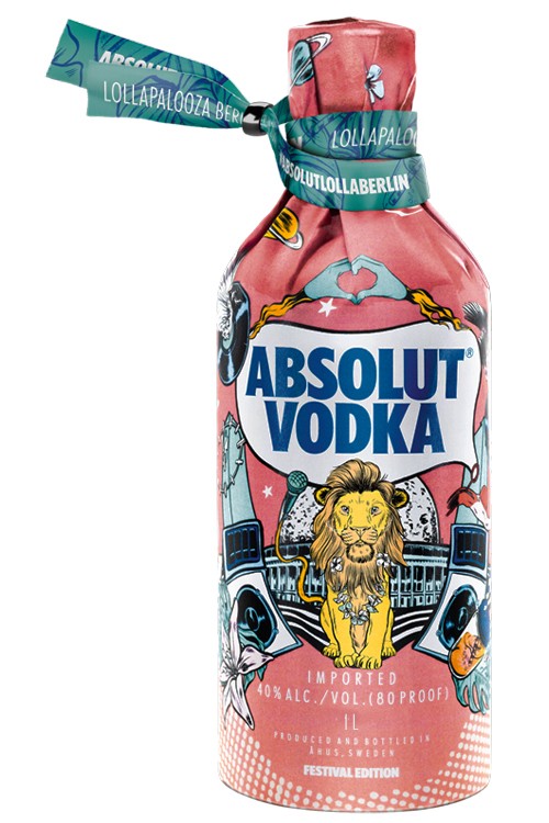Absolut Lollapalooza Festival Vodka - 1 Liter