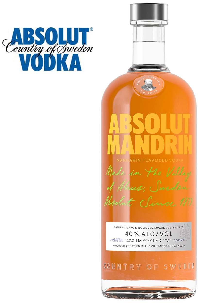 Absolut Mandrin Vodka - 1 Liter