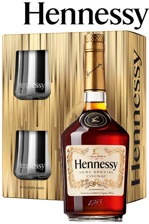 Hennessy VS Cognac Geschenkbox mit Gläser